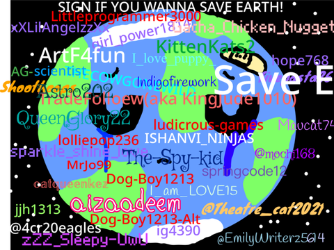 Sign if you wanna save Earth! remix x 100 remix remix remix remix remix remix remix remix rem… remix