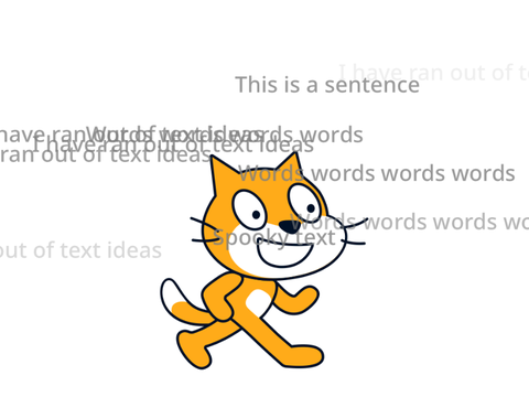 Flying text