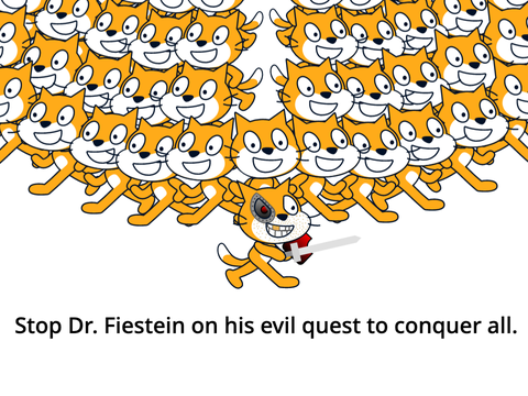Dr. Fiestein and his royal cat army (WIP) WORK IN PROGRESS