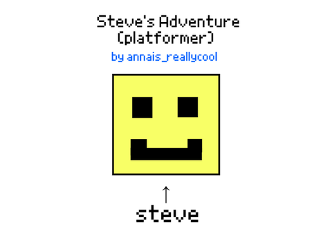 Steve's Adventure (mobile friendly platformer)