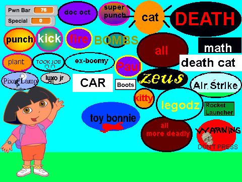 add a button to beat up dora!!! remix