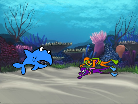 The joking shark