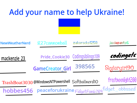 Pray to Ukraine! Sign your name now! remix remix remix remix remix remix remix