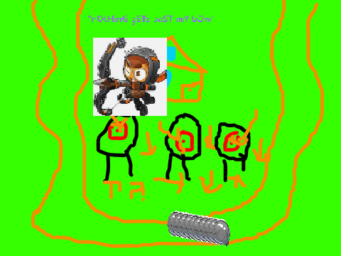 quincy's house (everything gets past his bow)