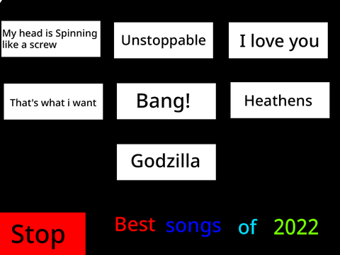 Song player. Best songs of 2022.