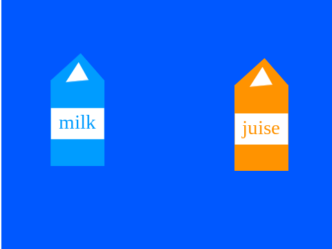 milk or orange juice