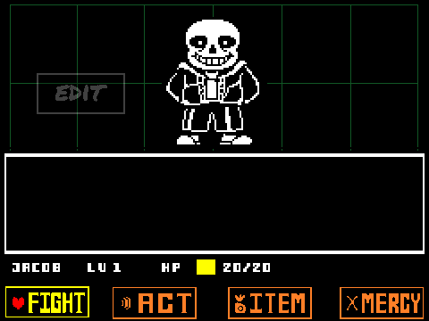 Sans battle but 100% harder