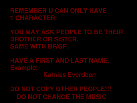 The Game Of Extinction RPG - Sign Up Sheet