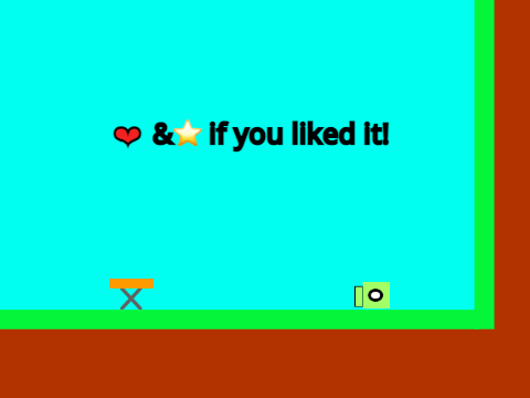 My first Platformer but ur invible