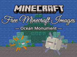 Free Minecraft Images ~Ocean Monument~ / マイクラ素材 ～海底神殿～