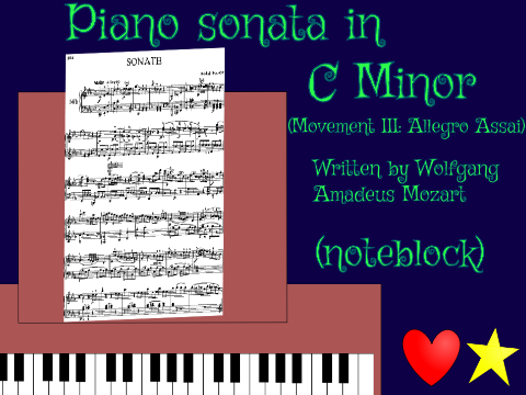 [Noteblock] Mozart Piano Sonata #14 in C Minor III. Allegro Assai