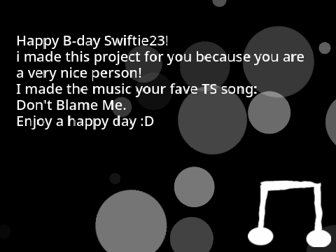 Happy B-day @Swiftie23!