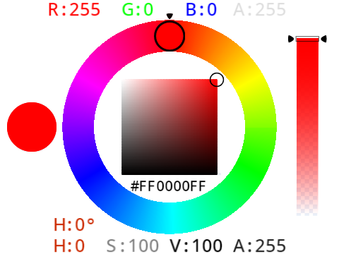 Disc Colour Picker v0.5 (HSVA) Disk Color Picker v0.5 (HSVA)