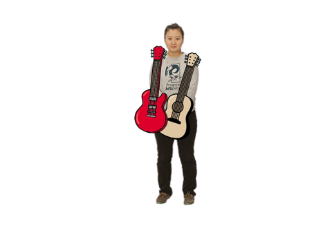 Aninaplaying guitar 