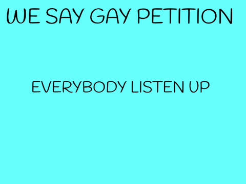 we say gay
