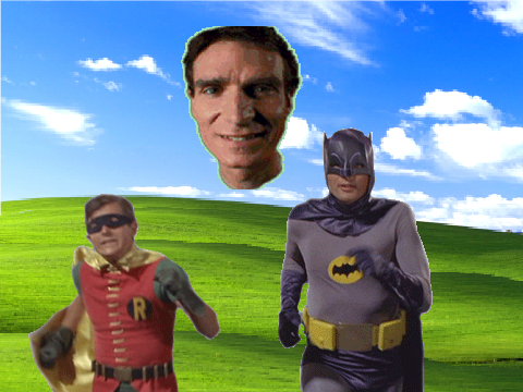 add yourself running away from Bill Nye's head