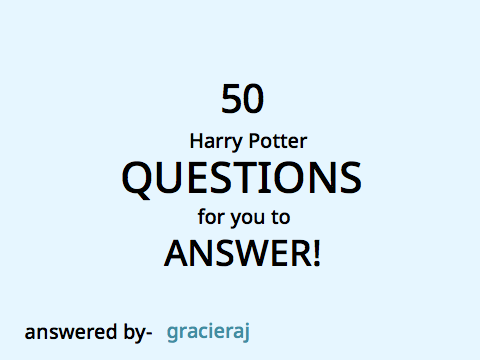 50 Harry Potter Questions Answered!