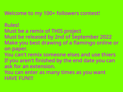 100+ follower contest!