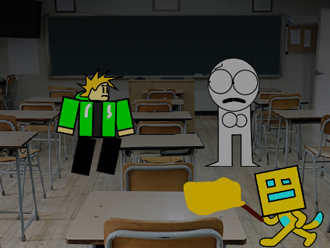 add yourself stuck in a creepy school (3) fear....