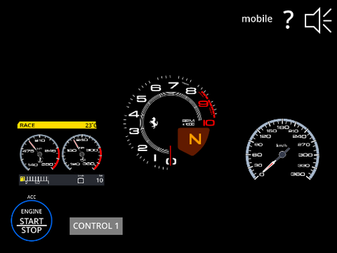 Ferrari F12 Berlinetta speedometer remix