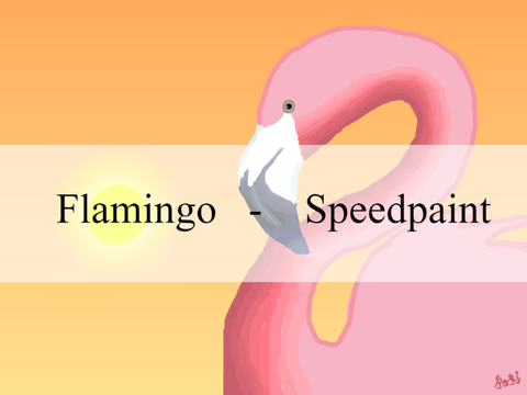 Flamingo - Speedpaint    ||  Bird art  #2