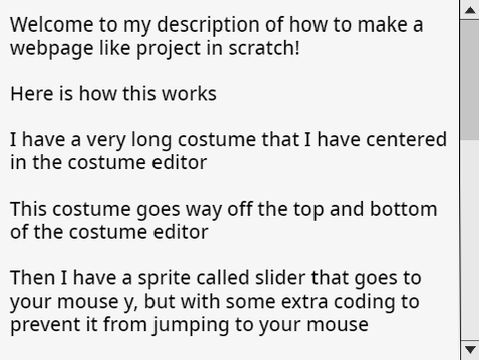 Webpage scrolling