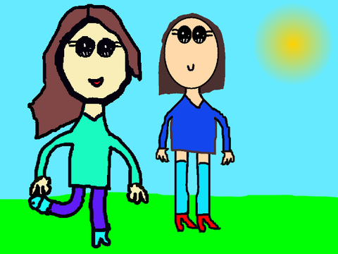 Two Girls I drew