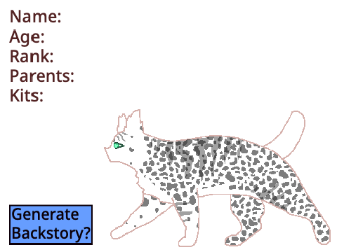 Warrior Cats Generator! (Version 1.1)