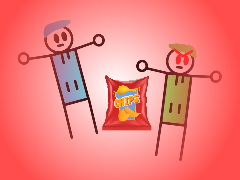 eating chips be like
