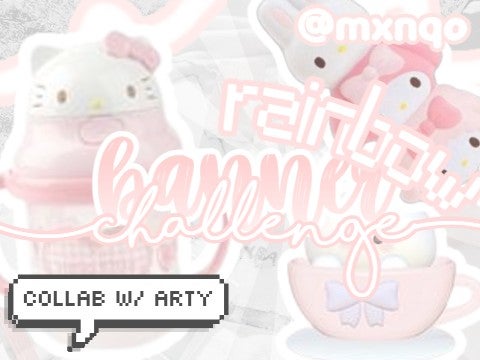 rainbow banner challenge [collab w/ art girl]