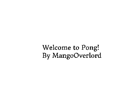 Pong BugFix