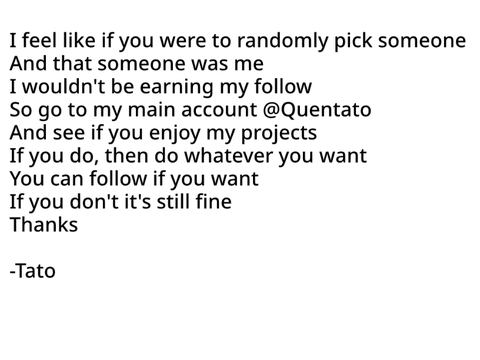 I earn all my followers so do this instead