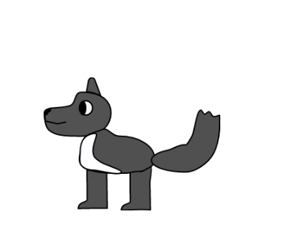 my drawing of a wolf