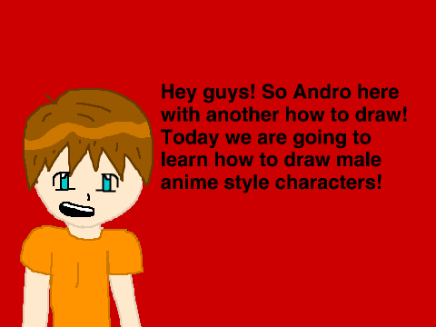 How To Draw Male ANIME Styled Characters!