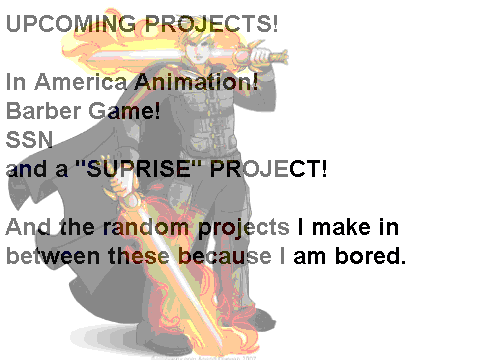 Upcoming Projects.