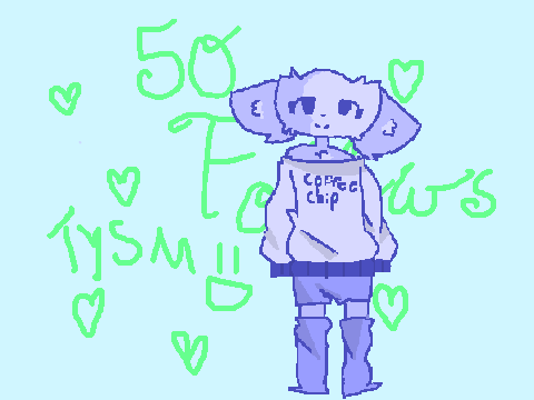 I HAVE 50 FOLLOWERS NOWW!!!