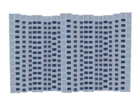 Russian big panel house art