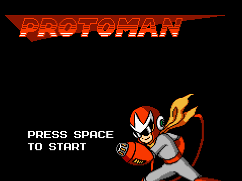 Proto Man: Title screen remade