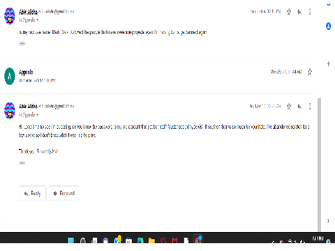 My ban messages (blurred)
