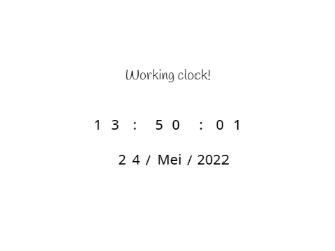 Working Clock!
