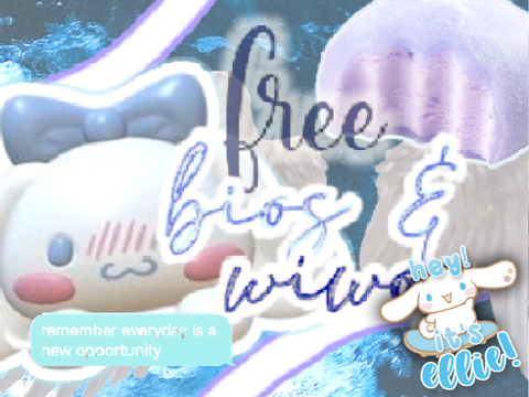 ❀ 002: Free bio & wiwos ❀