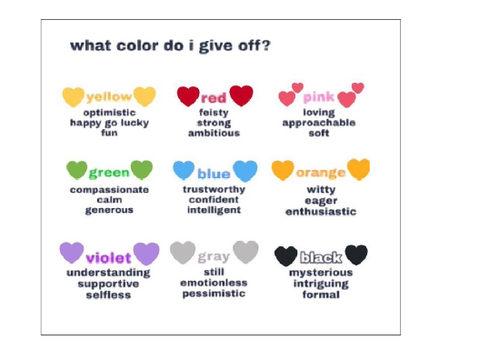what color vibe do i give off?