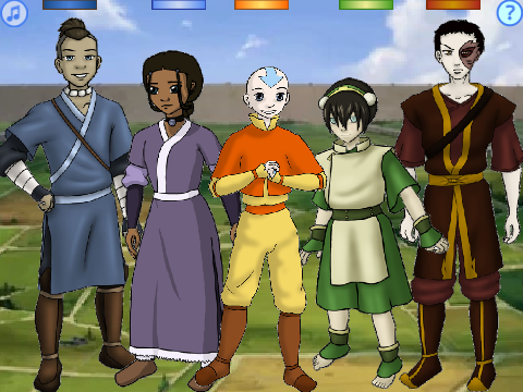 Avatar The Last Air Bender Dress Up Aang Katara Sokka Toph Zuko