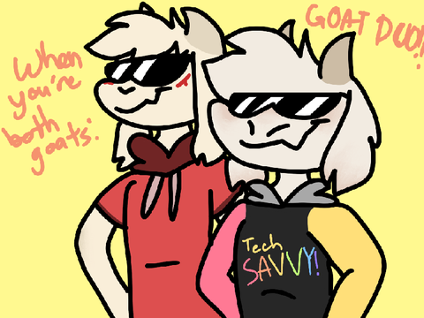 When you both have goatsonas