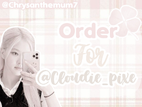 ˚ ⊹ · Order for @Cloudie_Pixel