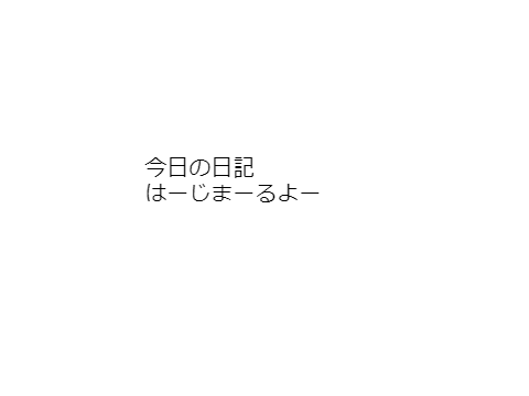 今日の日記