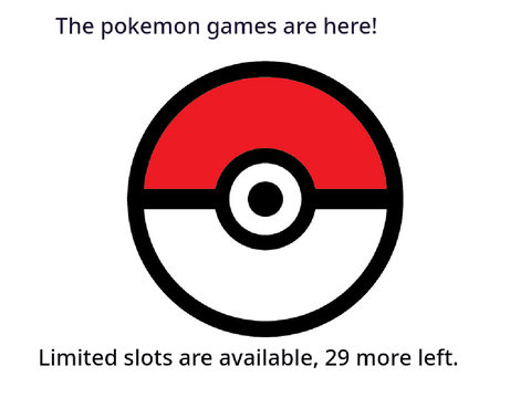 The Pokemon games are here! 