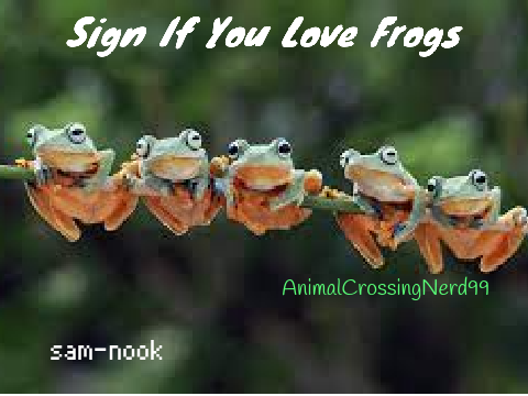 Sign If you love Frogs! remix