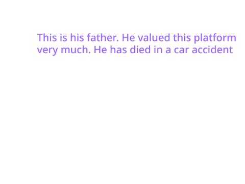 Died in a accident 