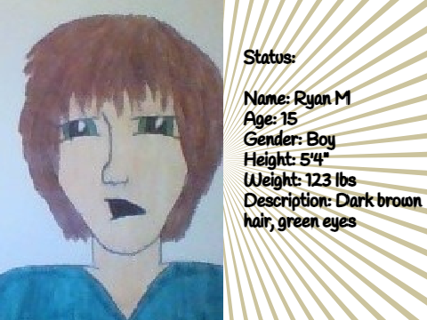 Drawing of Ryan (Don't ask why I gave him a distressed expression, cause I don't know why XD)